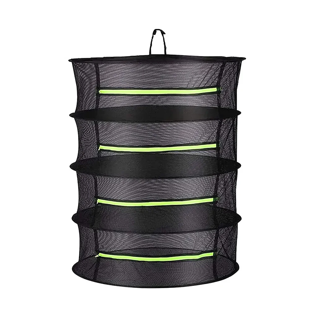 Multifunctional Foldable Drying Net, Drying Rack, Layers, Planting Hanger, Breathable, Fishing Dryer Bag, Flower Plants