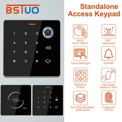 RFID Fingerprint Access Control Keypad Metal Independent Wiegand 125Khz Card Reader Master Card Door Relay Time to Electric Lock