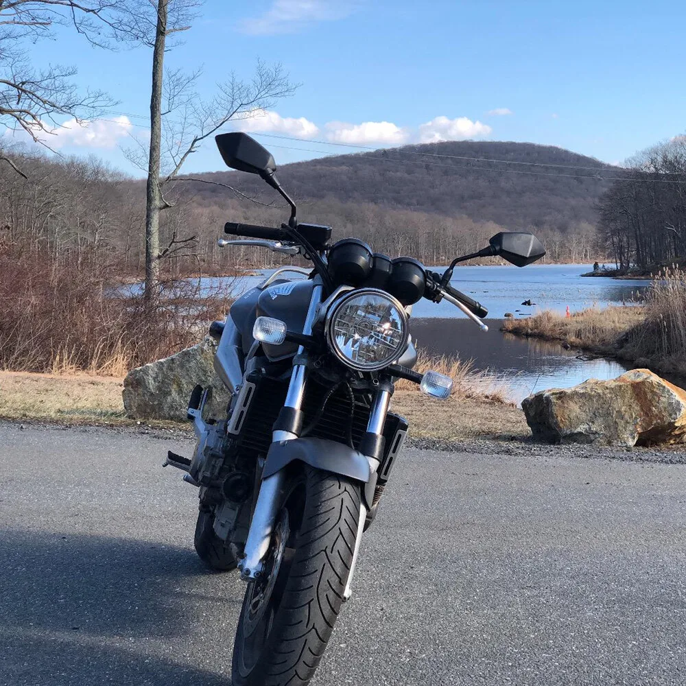 Motorrad-Rückspiegel, schwarz, für Honda CB900F CB 919 Super Sport CB750