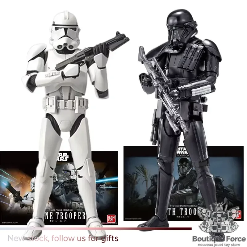 

Bandai Star Wars Clone Trooper Action Figure Death Trooper 1/12 Scale PVC Collectible Toy Model Kit for Adults Kids Fans Gift