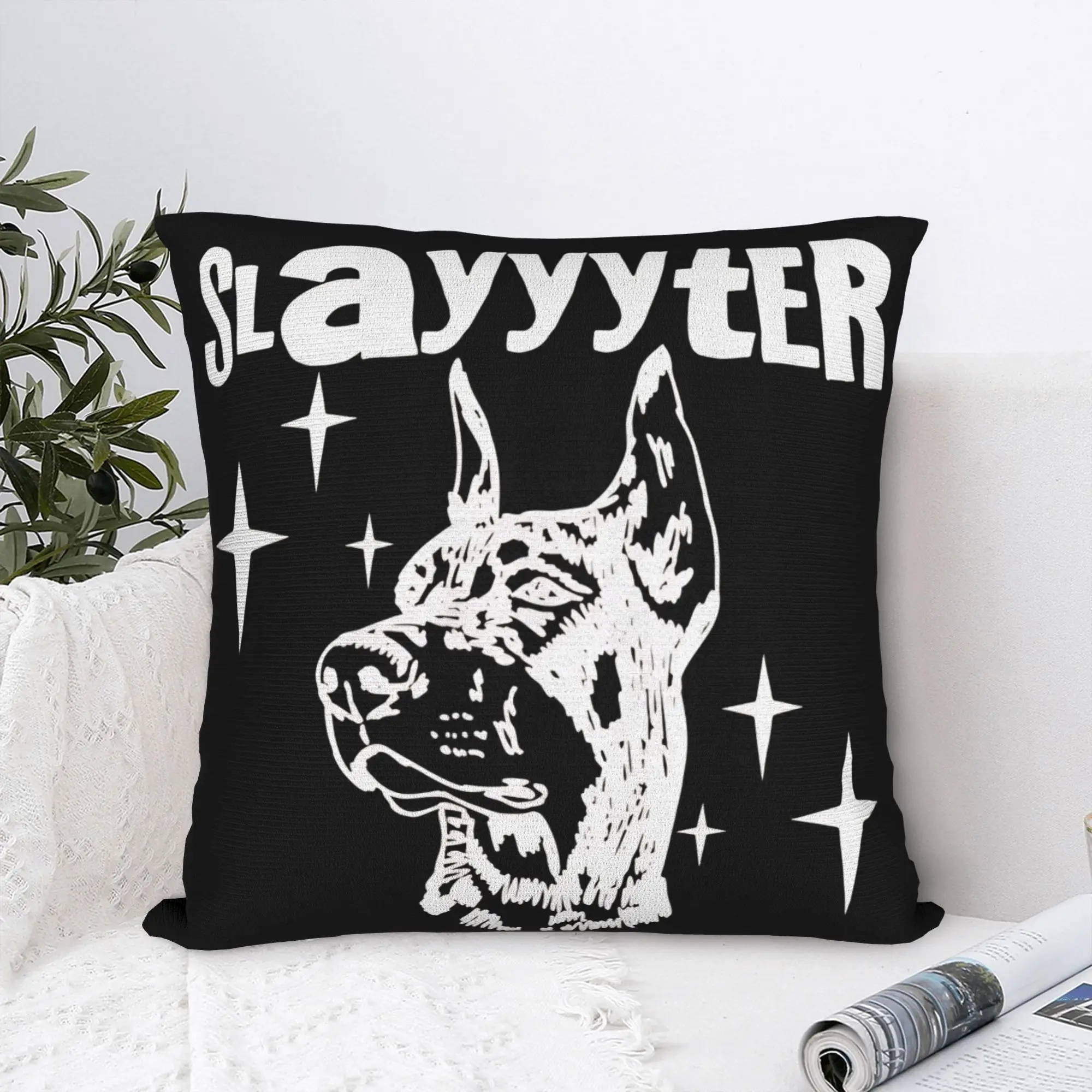New Singer Slayyyter Merch Pillow Case  Graphic Pillow Cover For Couch Sofa Bedroom Morden Pillowcases