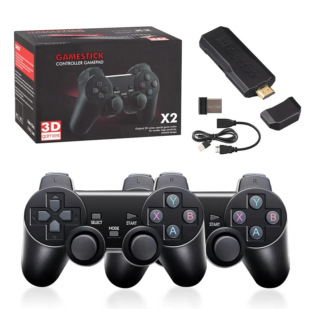 

Игровая консоль GD10 X2 PLUS, 64 ГБ, 128 ГБ, 4K, HD, 3 Вт + 4 Вт + бесплатные игры, беспроводная Поддержка 2,4G, TF карта