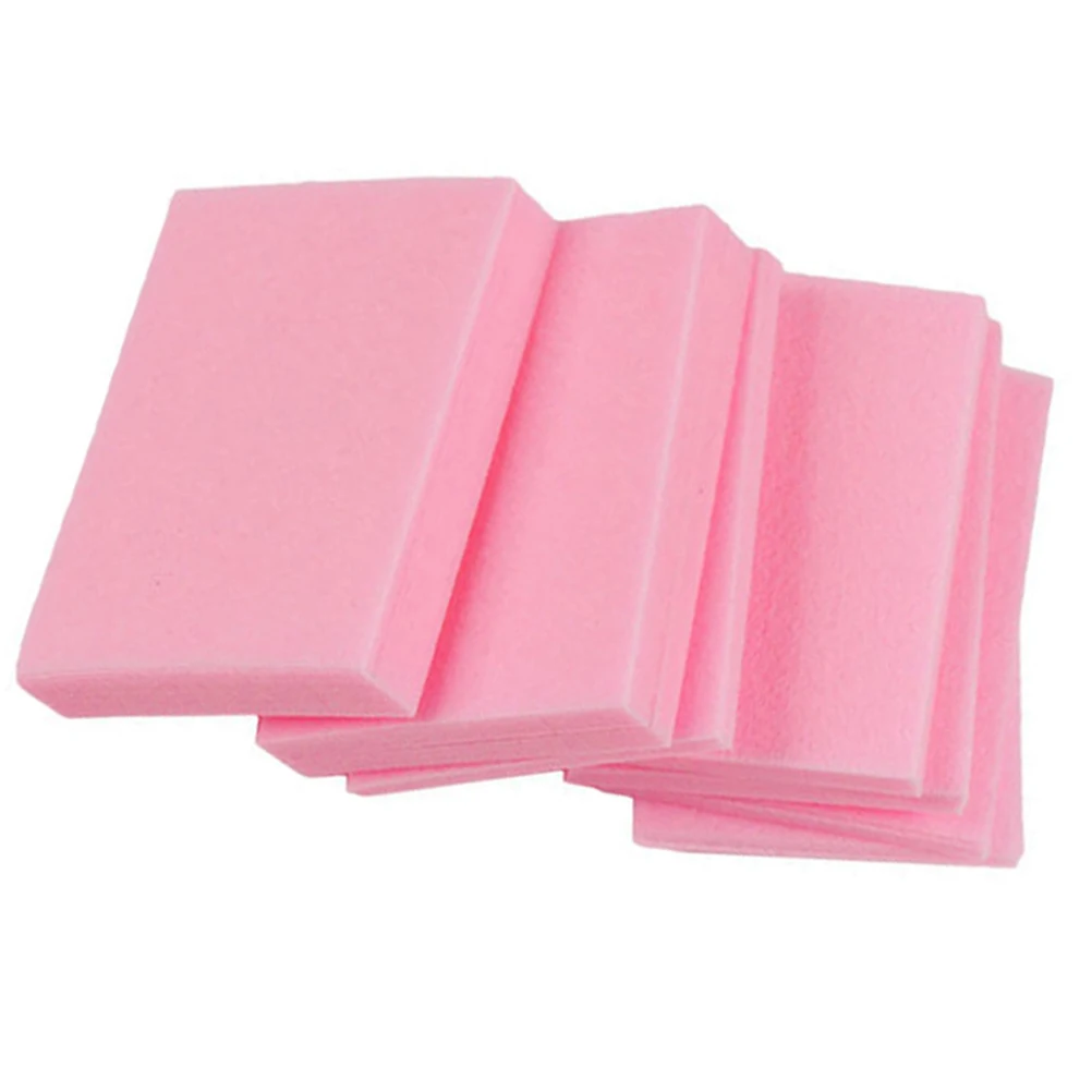100 tamponi morbidi per rimuovere lo smalto senza pelucchi, assorbenti usa e getta per la pulizia della pedicure del manicure con smalto gel per unghie