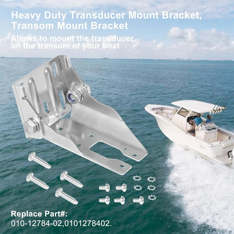 Soporte de montaje de transductor de alta resistencia 010-12784-02, soporte de montaje de popa Compatible con transductor Garmin Panoptix LVS32