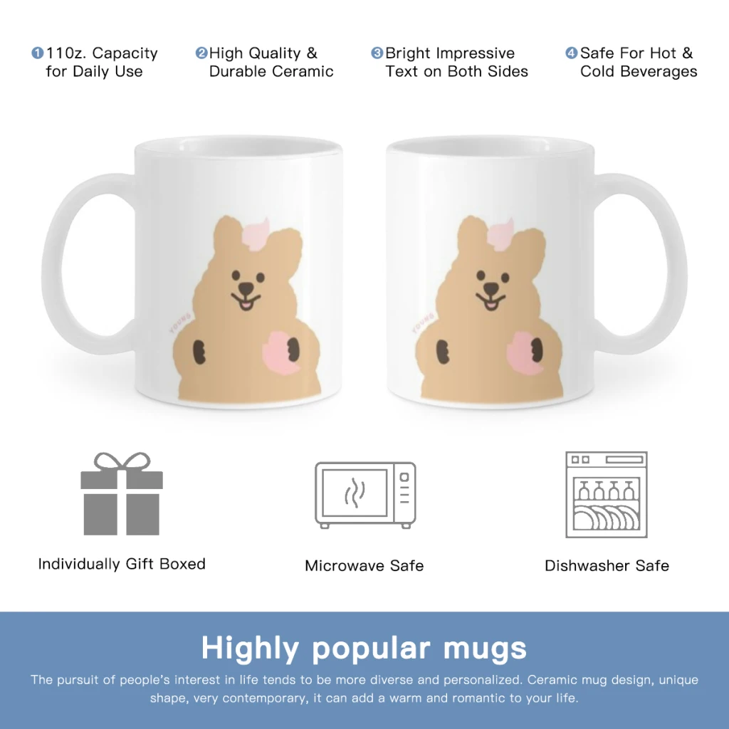 

Cartoon koala d-dinotaeng Free shipping 11OZ Coffee Mug Beer Mugs Tea Milk Cup For coffee Lovers Surprised Gift