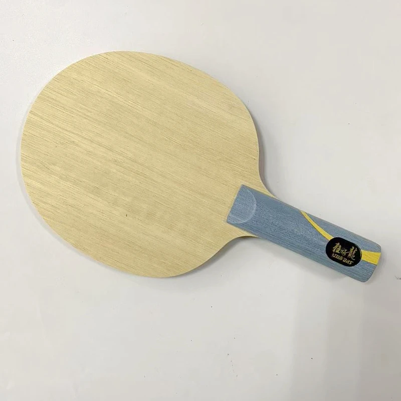 DIY W968 Hurricane Long V Tischtennisschläger Offensiver Pingpong-Schläger Gelb & Schwarz Mischfaser ARYL Carbon Klinge für Sport – Detail 9