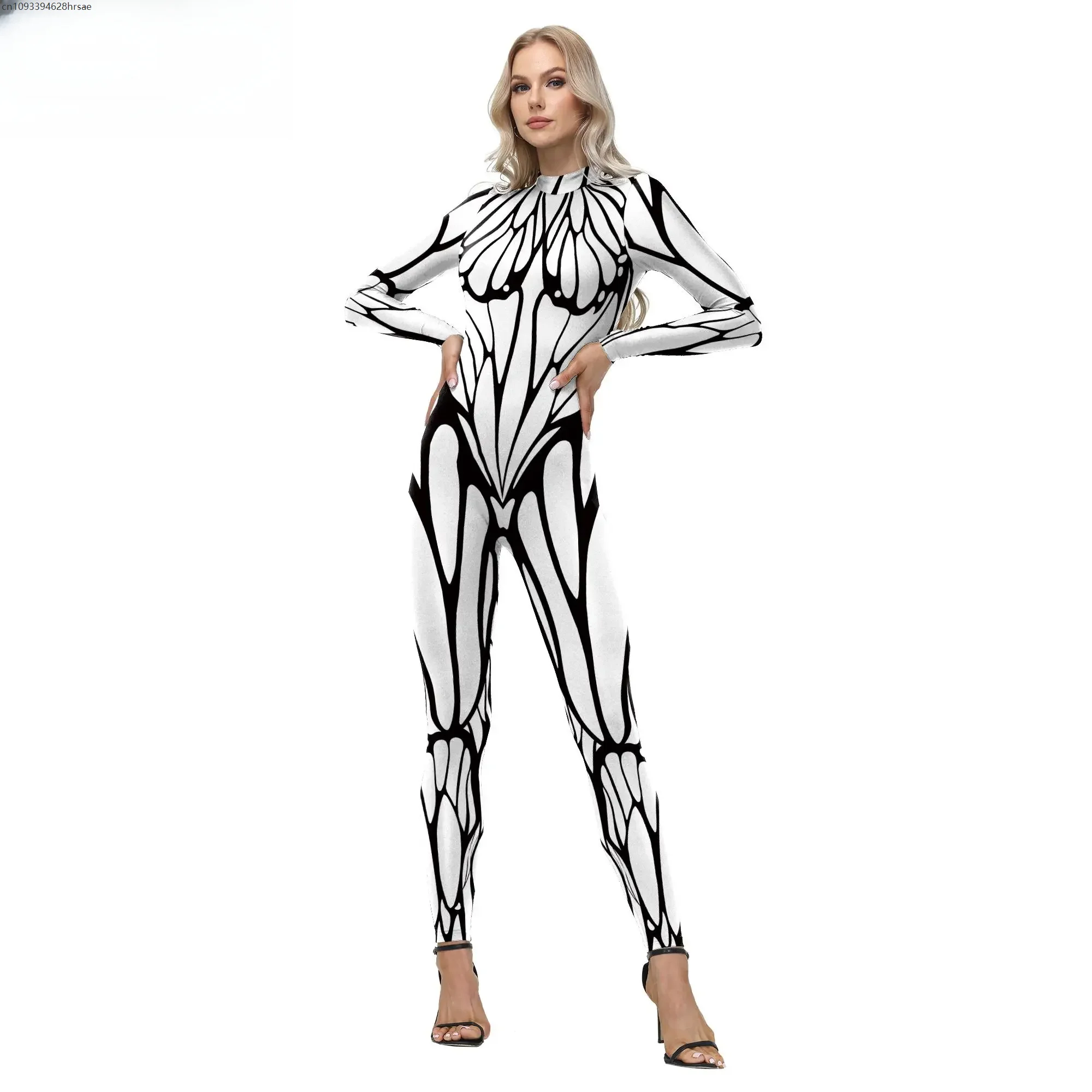 

Halloween Costume Flutter Butterfly Costume for Women Carnival Party Jumpsuit Elegant Zentai Bodysuits Festival Catsuit Outfits