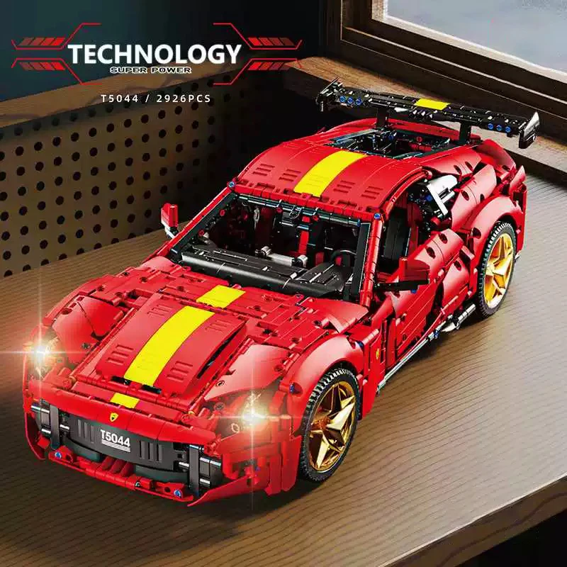 Technical City Sport Car Building Block High-Tech Super Speed Remote Control Racing Vehicle Model Bricks Toys For Children MOC