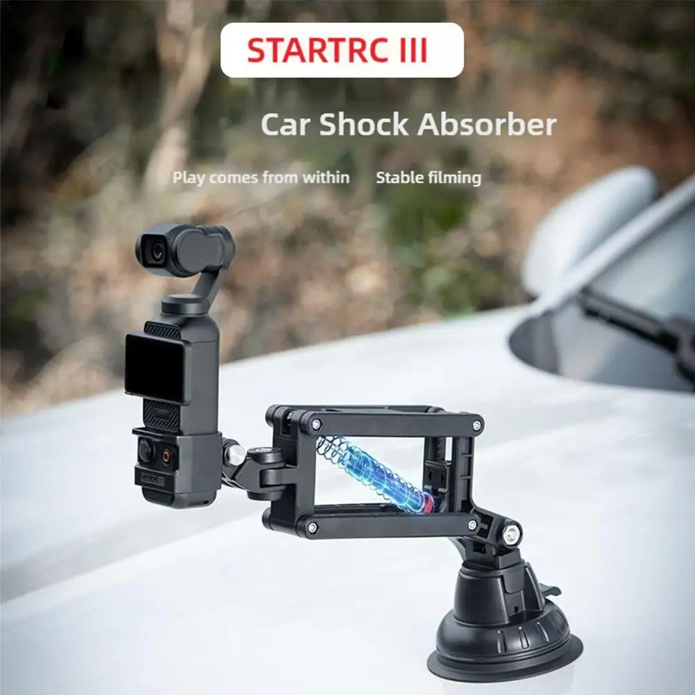 Camera Shock Absorber For DJI OSMO Pocket 3 Z-Axis Shock Absorber Car Windshield Holder For Shooting Stabilizer Accessories