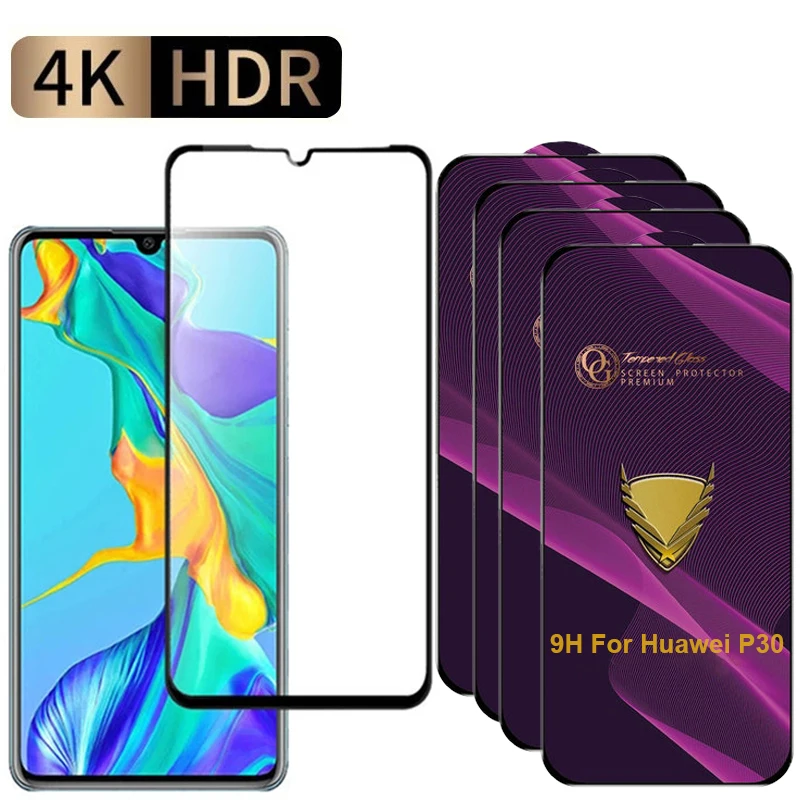 25PCS 1 lot Luxury 9H Glass for Huawei P50 P40 P30 P20 Lite P Smart Y7 Y8 Y9 Pro Prime 2019 Anti Explosion Screen Protector Film