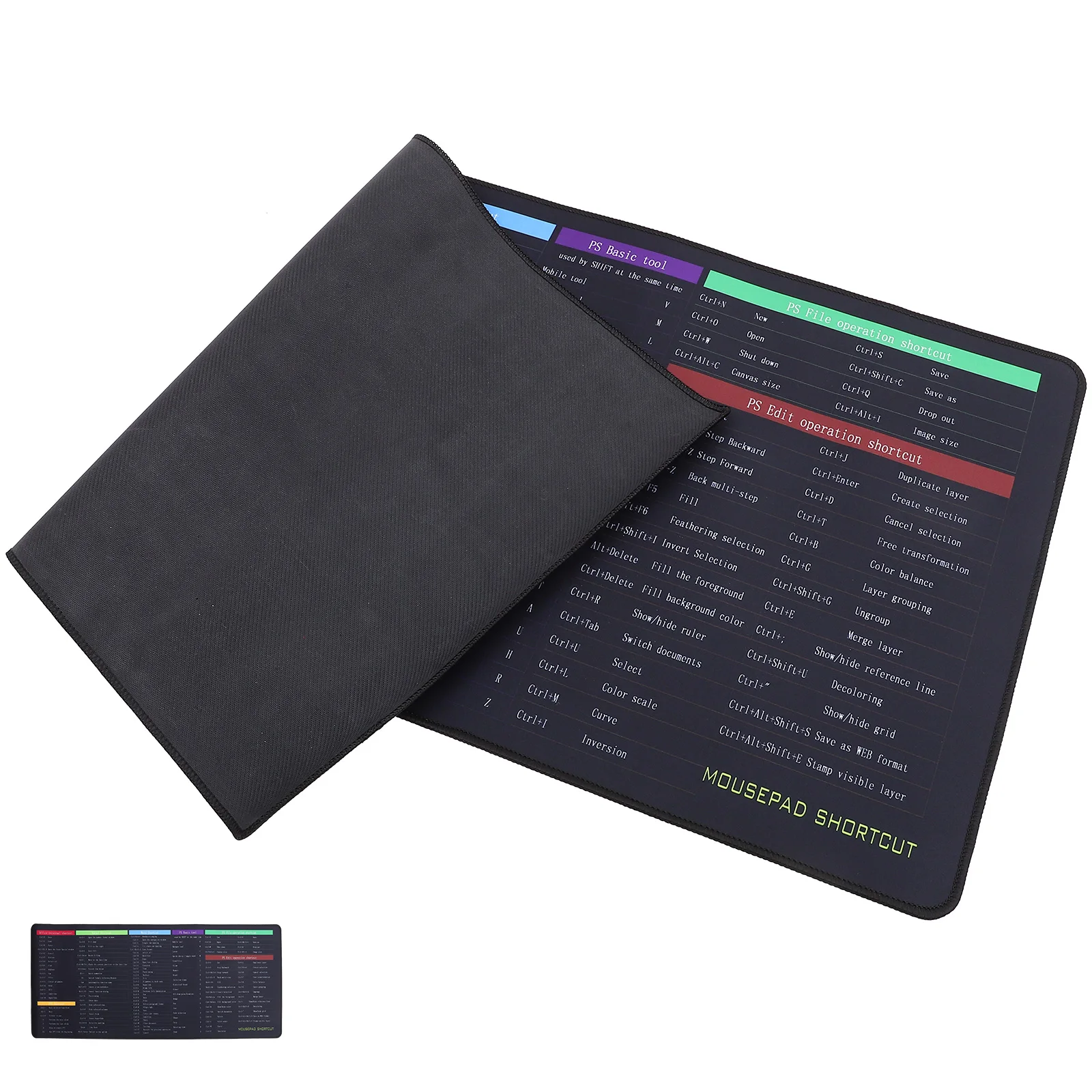 

400X900X2Mm Rubber Bottom Keyboard Mat Anti Slip Desk Pad With Shortcuts Large Mouse Pad Office Decor