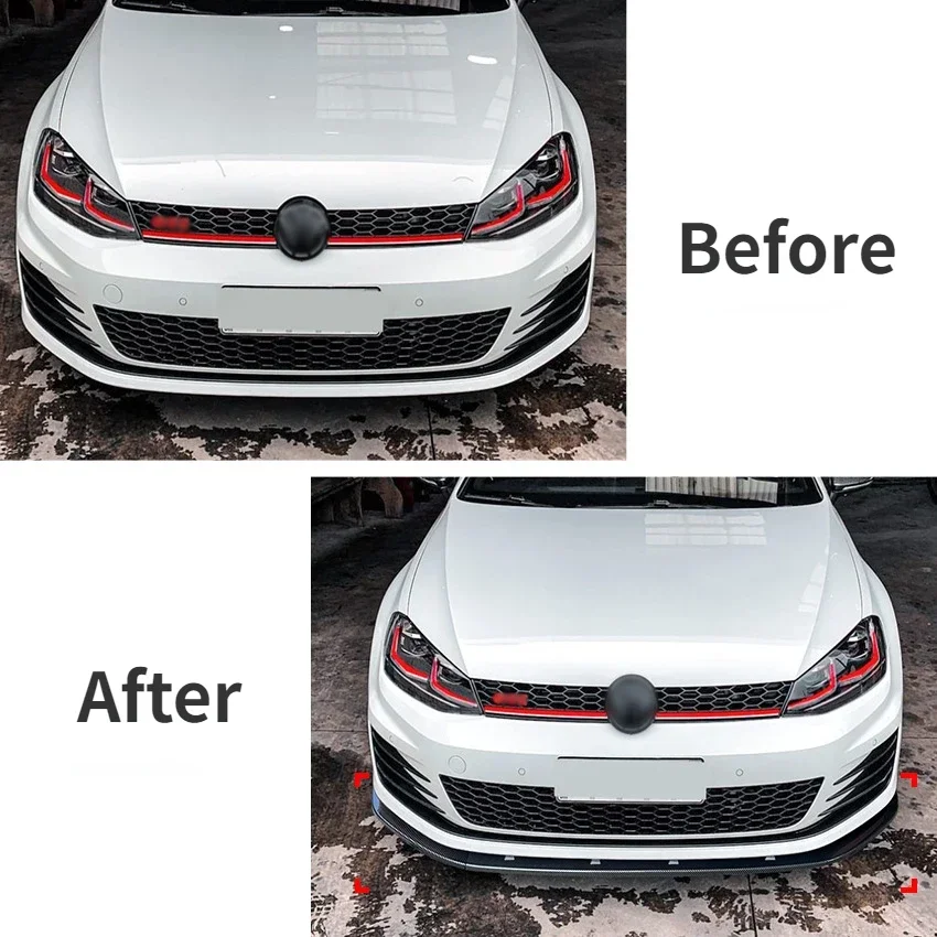 MK7 MK7.5 auto přední hojnost novinářská kachna lippe pro Volkswagen golf 7 GTI GTD R rline 2012-2017 dolní rozbočovač difusor exteriér tělo souprava