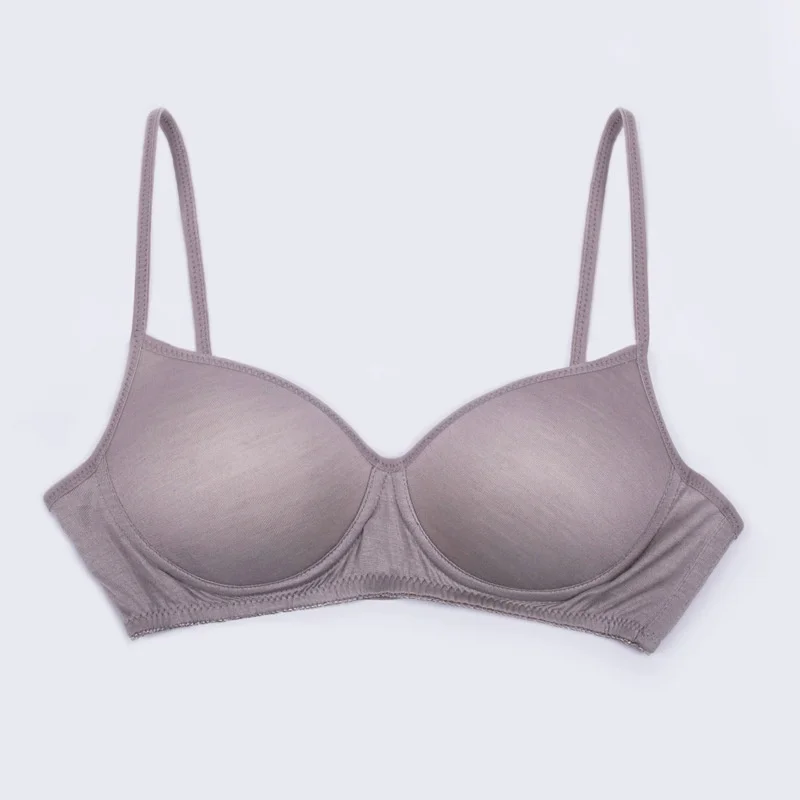 Birdtree, 100% Real Silk Sexy Bra, Women 3/4 Cup Underwear, Wireless, Thin Breathable Brassiere, 2026 Spring Summer New A62427JF