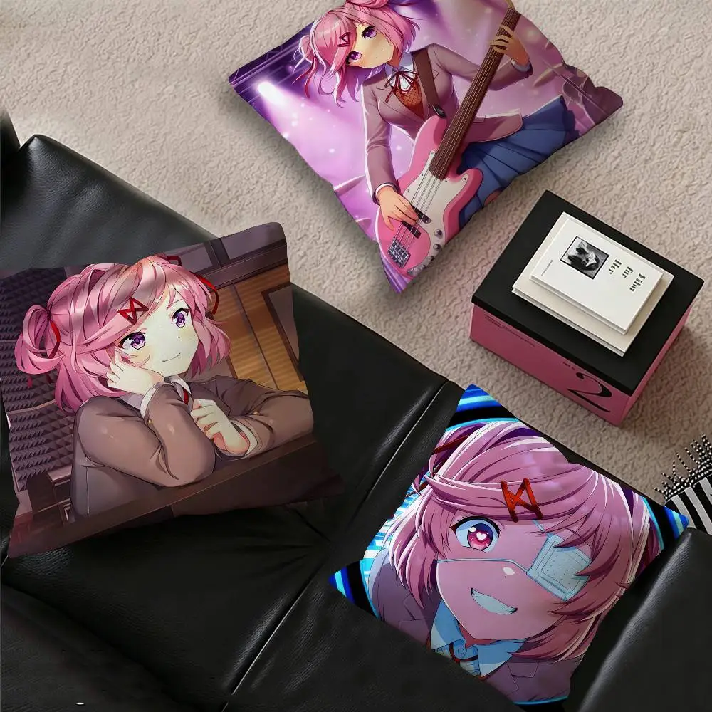 Natsuki Doki Doki Pillow Gift Home Office Decoration Pillow Bedroom Sofa Car Cushion CoverPillow Case