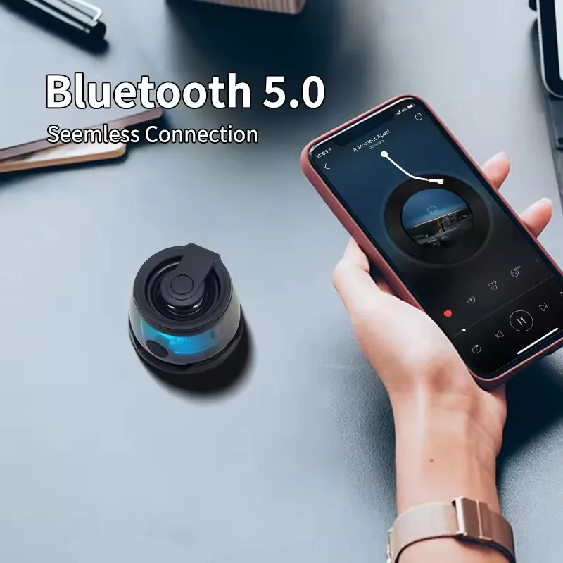 Minialtavoz inalámbrico G100 con Bluetooth, reproductor de música portátil con Subwoofer para deportes al aire libre, RGB, Mini Subwoofer ESTÉREO