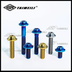 TAIMEILI 1PCS Titanium alloy screw flying saucer head type Torx screw M6x10/15/20/25/30/40mm---90mm