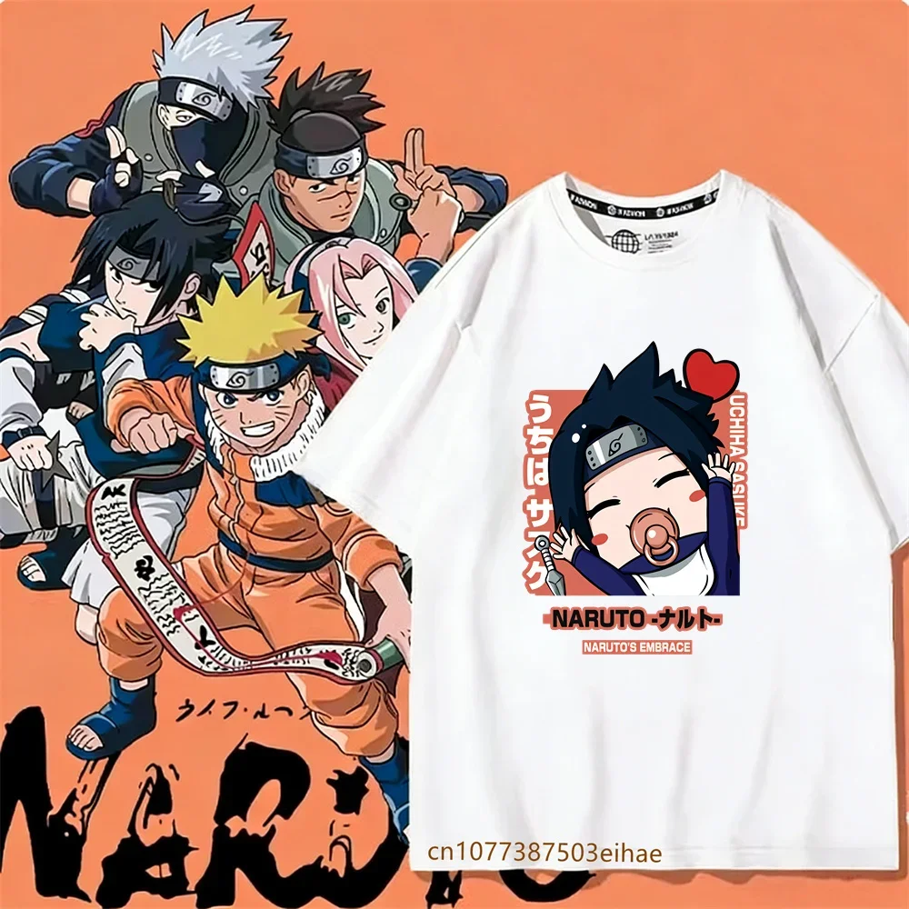 2026 Summer Q Version of Naruto Short Sleeve T-shirt Series of Printing Fashion Personality with Men and Women
