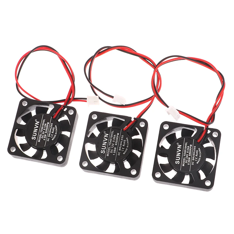 مبتكرة وعملية ل 4010 تحمل الزيت بدون فرش التبريد 2PIN SUNVN 40 مللي متر كتم مروحة تبديد الحرارة تيار مستمر 5 فولت 12 فولت 24 فولت #1