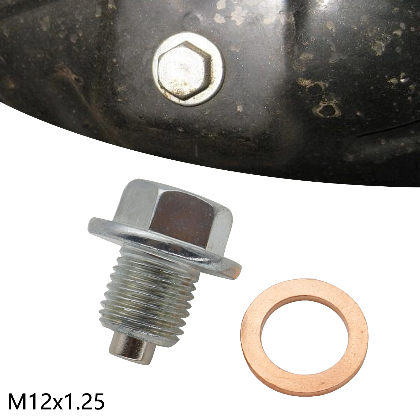 M12*1.25MM Magnetic Oil Sump Nut Drain Oil Plug Screw For Toyota Reiz Camary RAV4 Highlander Land Cruiser Prado and Nissan cars