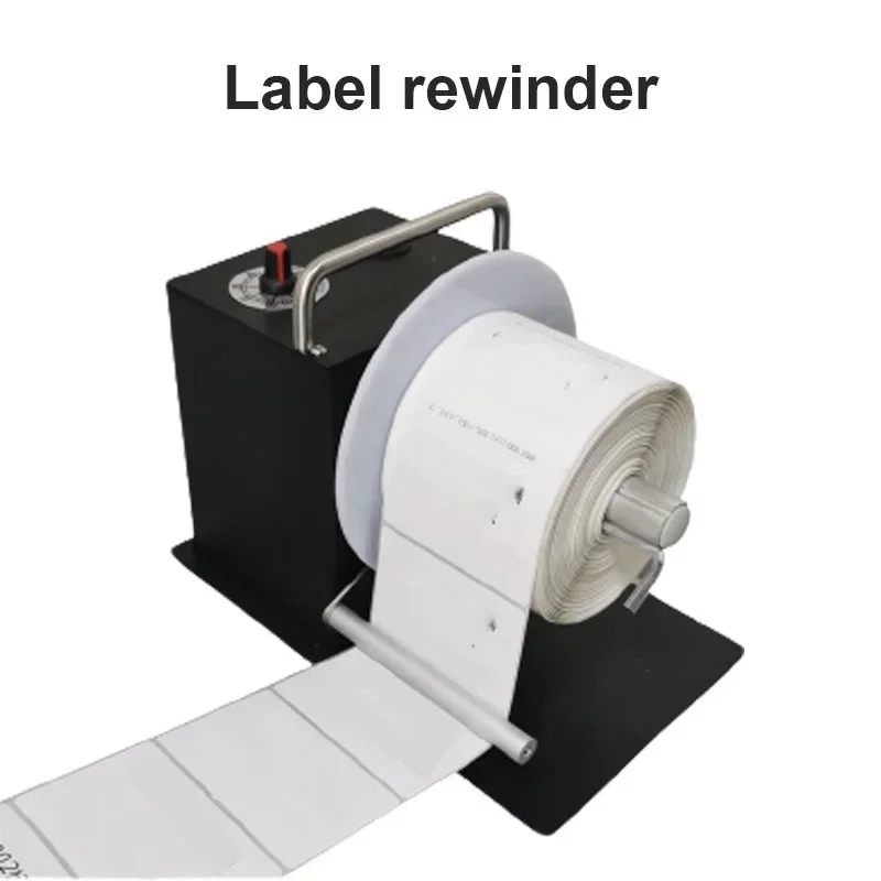 For Barcode Label Rewinder Machine Automatic Single And Double Gear Washing Label Clothing Label Recycling Machine