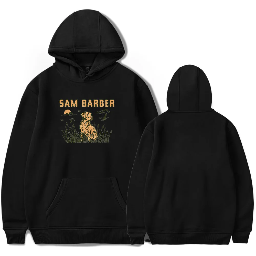 Sam Barber Merch Hoodie Dog Print Unisex Fashion Casual Long Sleeve Sweatshirt