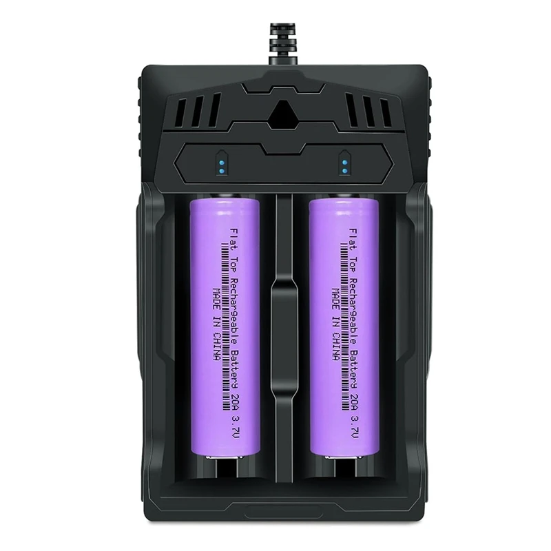 18650 Rechargeable Battery Flat Top 20A With 18650 Battery Charger,For 3.7V Rechargeable Batteries