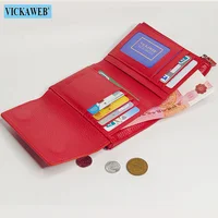 VICKAWEB Magnetic Wallet Women Short Genuine Leather Wallets Fashion Alligator Hasp Wallet Female Small Woman Wallets And Purses - Image 4