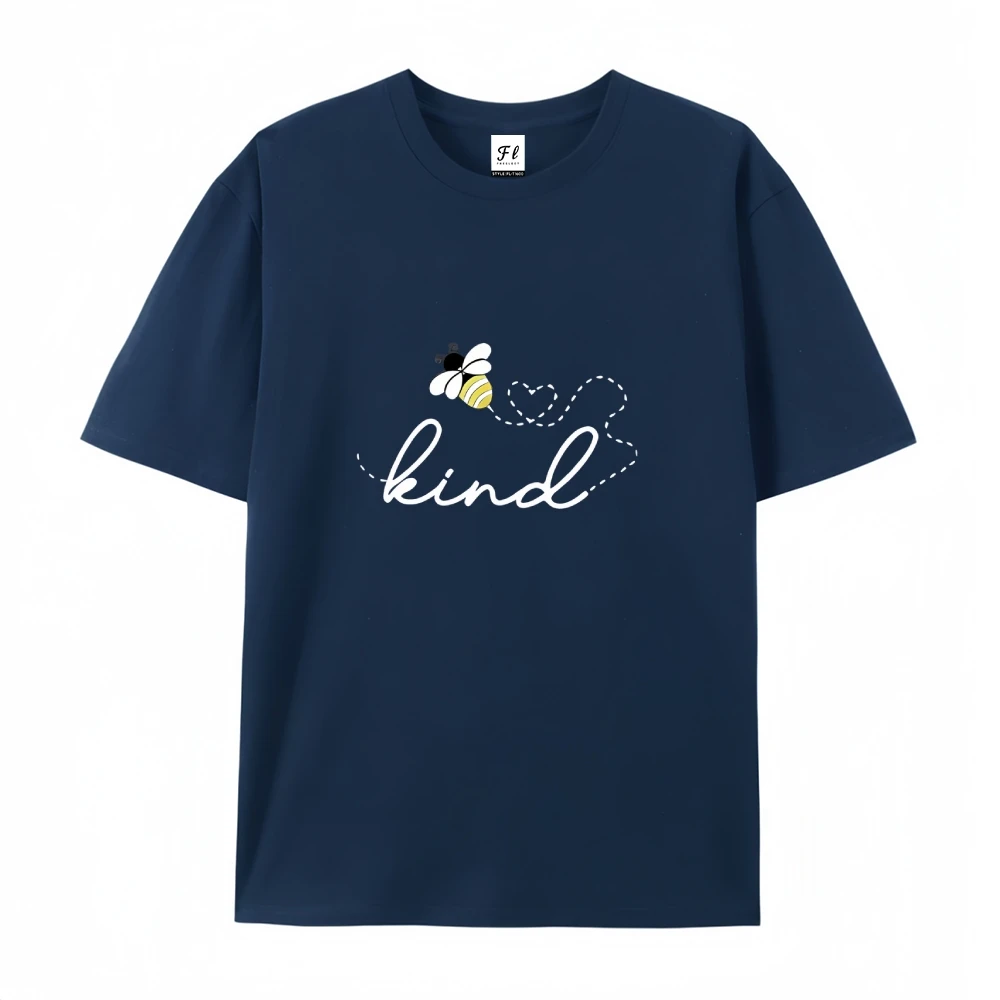 مشرق الأصفر نوع إلكتروني والنحل طباعة جولة الرقبة قصيرة الأكمام تيز قمم الربيع الصيف العادية التي شيرت المرأة تي شيرت عارضة