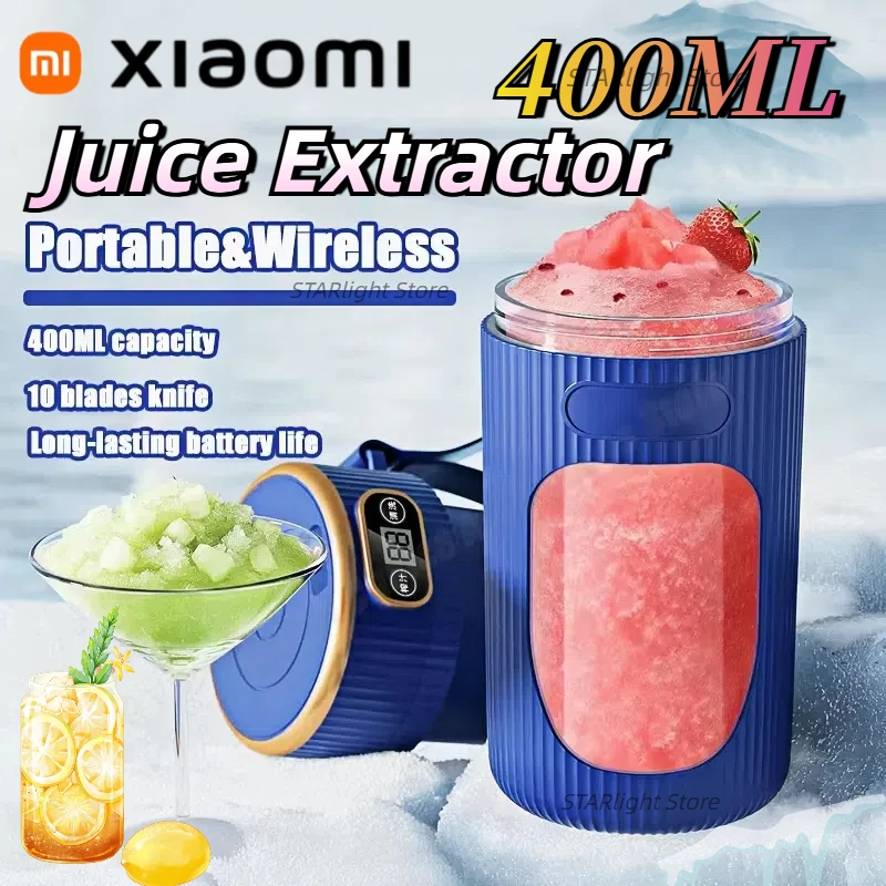 

Xiaomi Electric Juicer 10 Blades Portable Blender LED Digital Display Juice Cup Rechargeable Wireless Household Milkshake Juice