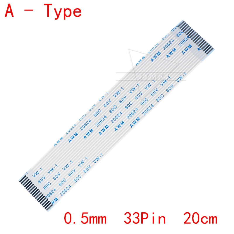 

10 шт плоский гибкий кабель FFC FPC AWM 20624 80C 60V VW-1 33 Pin 20cm