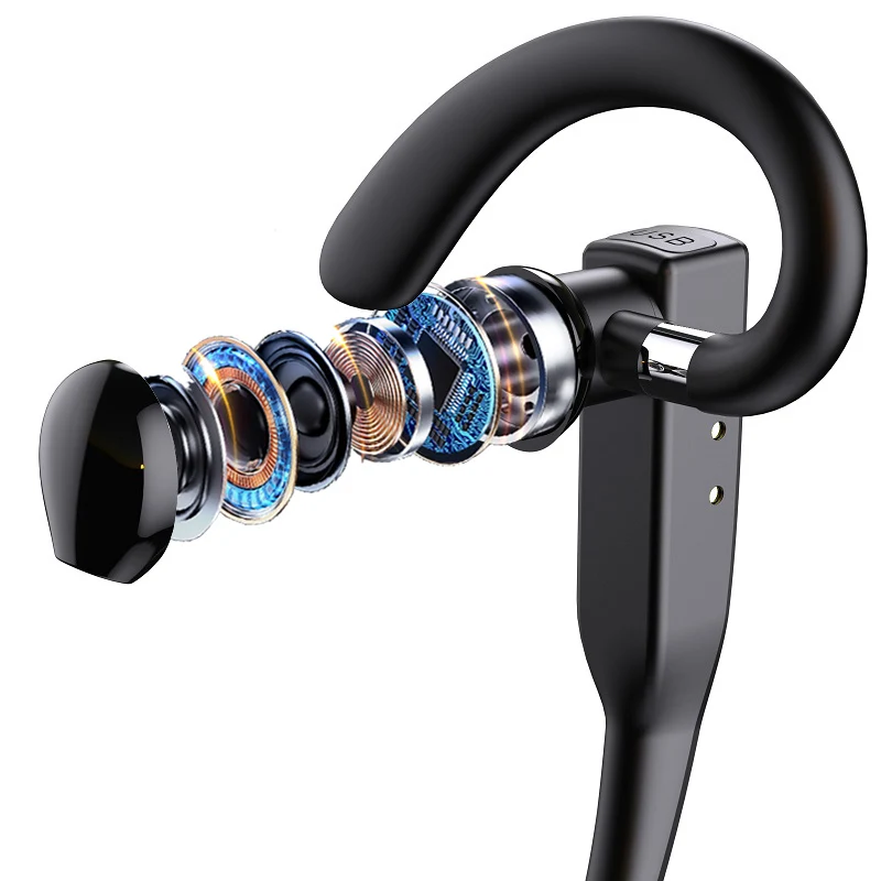 EARDECO سماعات أذن لاسلكية HiFi Bass ستيريو موسيقى الأعمال سماعات بلوتوث سماعة رأس بخاصية البلوتوث للهاتف