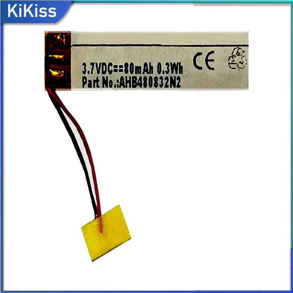 

Earphone Battery Premium Replacement For Sony SBH90C SBH82D 480832 2 Line High Compatibility 80Mah