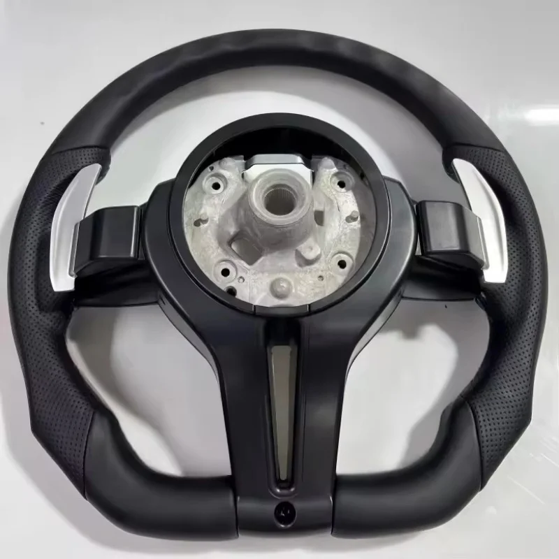 Customized Carbon Fiber Leather Car Steering Wheel For BMW X3 X5 3 Series 5 Series F10 F20 F30 F31 E70 E90 E92 Steering Wheel view 2