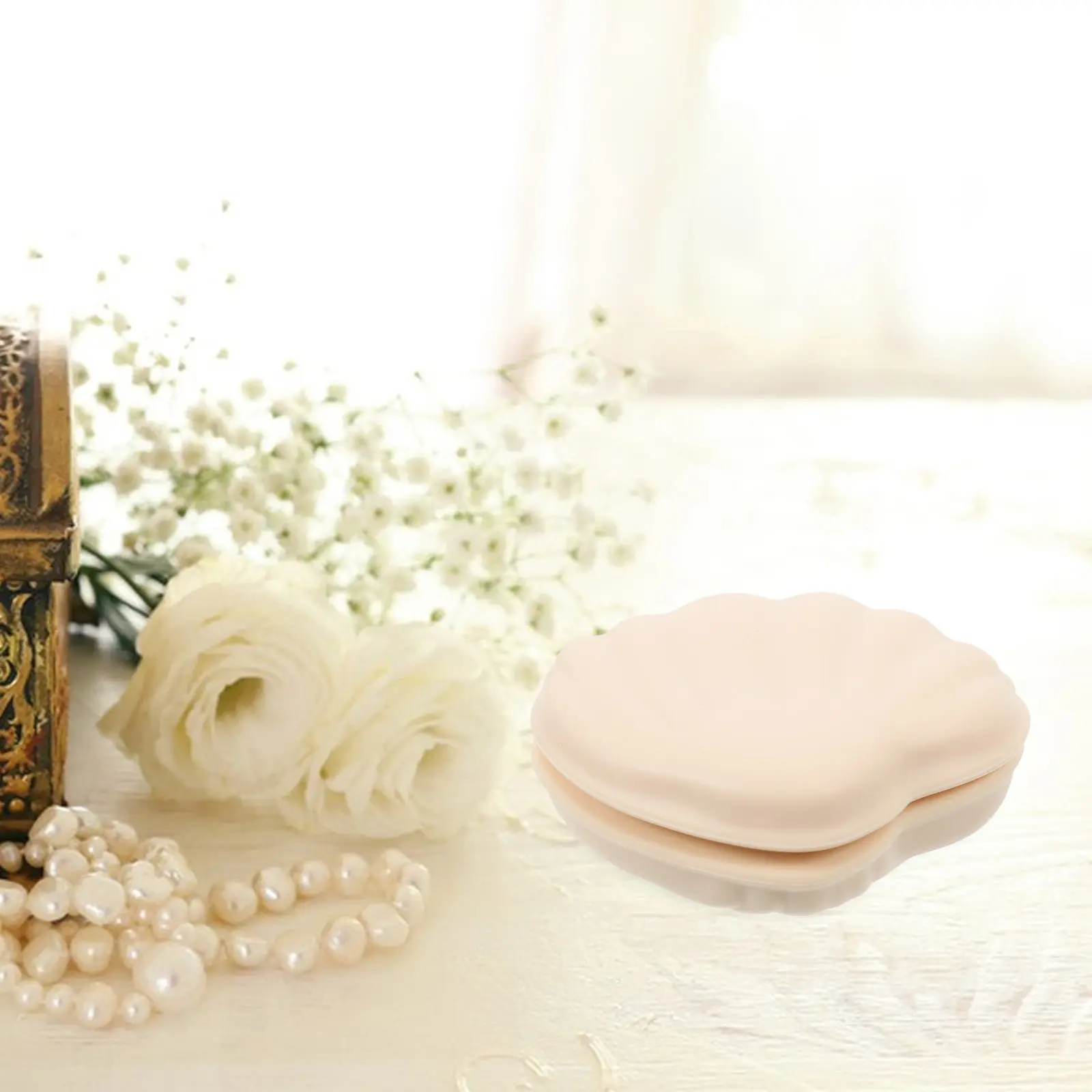 Shell Shaped Jewelry Box Candy Storage Container Party Favor Box Wedding Treat Holder Seashell Trinket Case Desktop Decorative