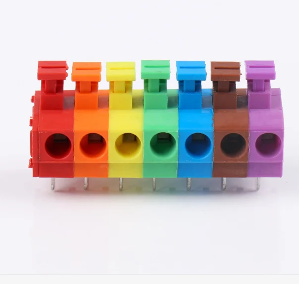 100PIN DG235 5.0mm KF235 PCB SPRING TERMINAL BLOCKS 2 3 4PIN SCREWLESS CONNECTOR PHOENIX CONTACT WAGO235-4XX MWX211