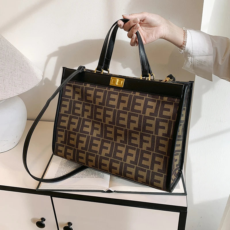 

Высококачественная женская кожаная сумка, роскошная сумка через плечо, элегантная сумка через плечо, винтажная классическая дизайнерская сумка