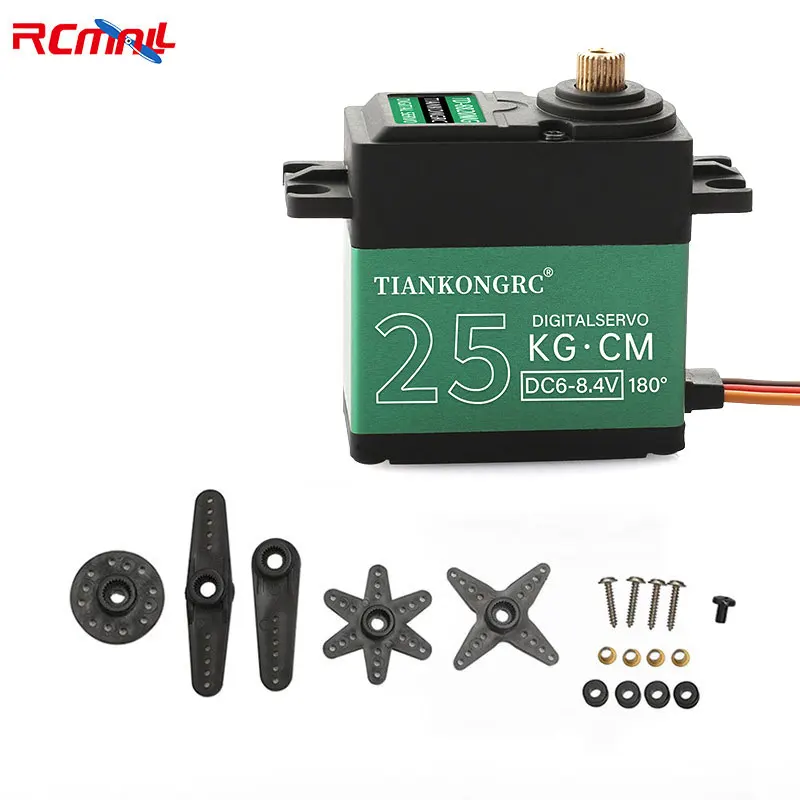 TD-8825 25kg Digitaler Servo mit Metallgetriebe, hohes Drehmoment, 180 Grad RC-Servo für Roboter, Autos und Flugzeuge