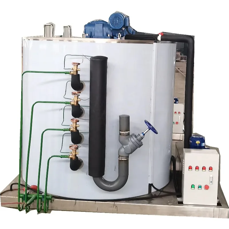 3T Flake Ice Machine Evaporator with SUS 304 Stainless Steel for Making Durable Corrosion Resistant Seafood Display