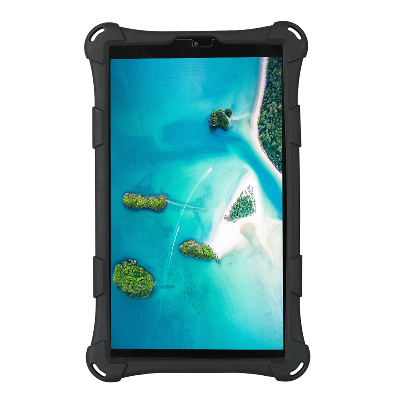 Силиконовый чехол для планшета Samsung Tab A7 Lite, 8,7 дюйма, 2021 дюйма, T220, T225, черная Подставка для планшета с ручкой и ремешком