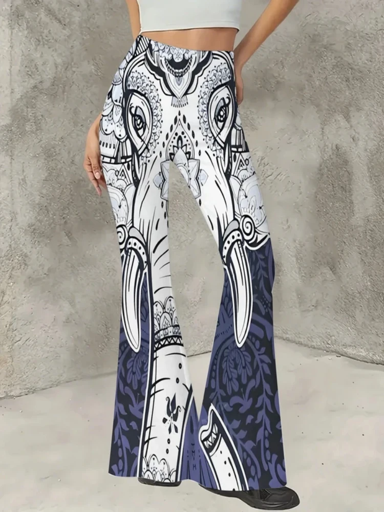 Bohemian-style printed wide-leg pants for teenagers aged 7-16.Ideal for casual streetwear outfits in all seasons.