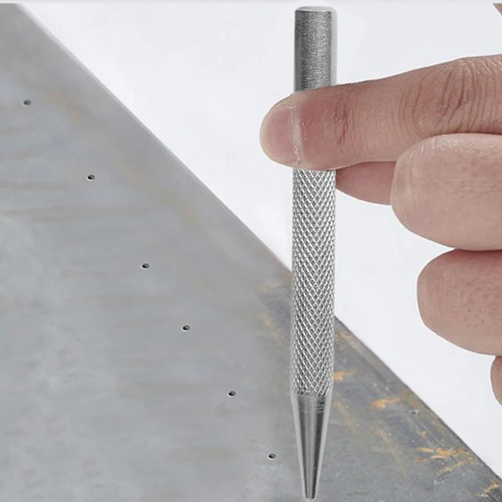 Comfortable Grip Tapered Punch Punch Locator 8mm Shank Center Punch Chisel Punch Chrome-vanadium Steel Non-slip Handle