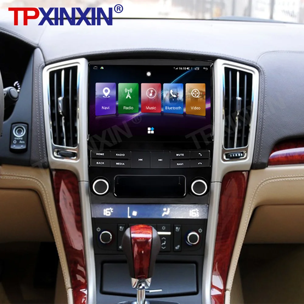 

9-дюймовый Android Auto GPS-навигатор с CarPlay для Cadillac SLS 2007-2012, автомобильная магнитола, мультимедийный проигрыватель, магнитофон, головное устройство с DSP