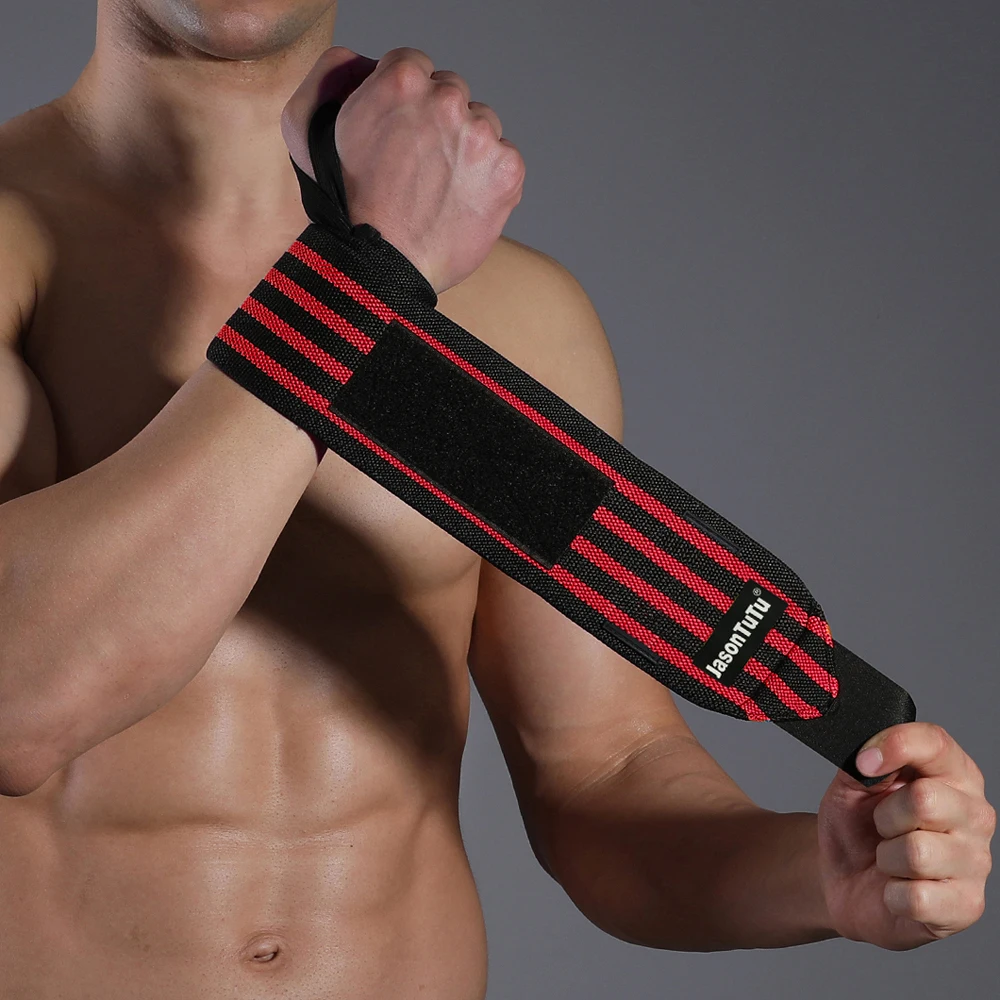 jasontutu Wristband Gym Training Wrist Support Brace Straps Wraps Crossfit Powerlifting Wrist Support Weight Lifting