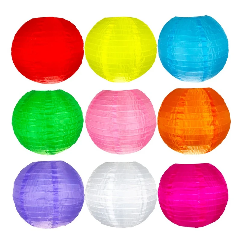 20-40CM Outdoor Waterproof Cloth Lantern Christmas Party Festival Decoration Outdoor Park Camping Party Hanging Lantern 9 Colors