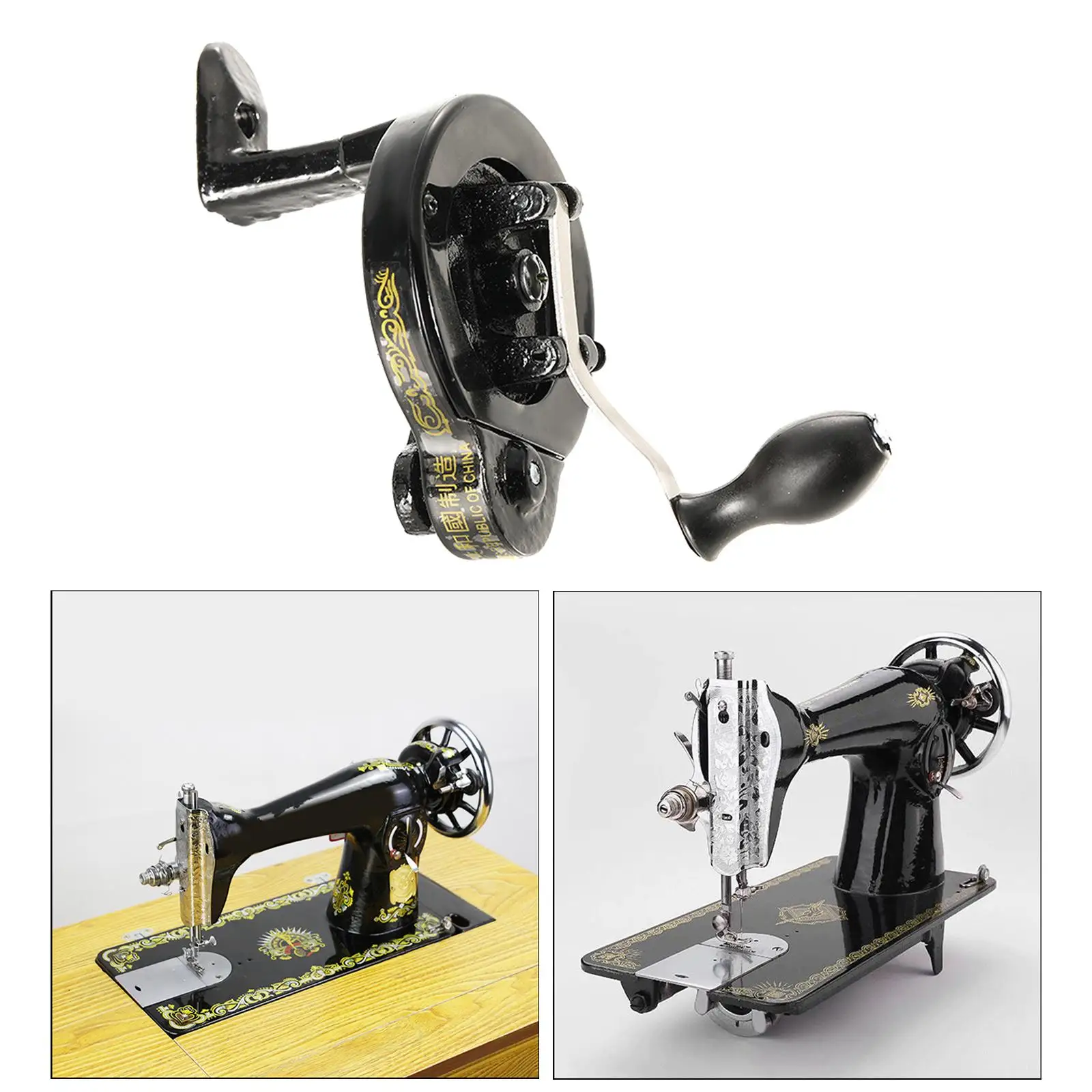 Household Sewing Machine Hand Crank Handcrank Needles Crafts Parts Replace