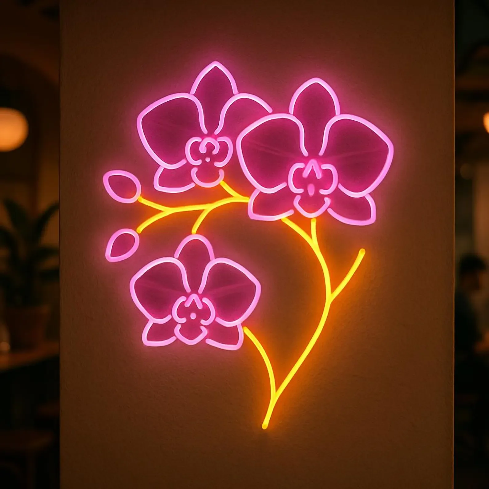 

Orchid Neon Sign, Floral Shop Decor Sign,Beauty Salons and Cosmetology Light, Flower Led Sign, Living Room Neon Decor ,Plant Art