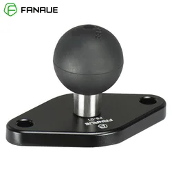 FANAUE Aluminum 1 inch Ball Adapter Diamond Mount Base Navigator Base Fixed Compatible with double socket arm for RAM Mounts