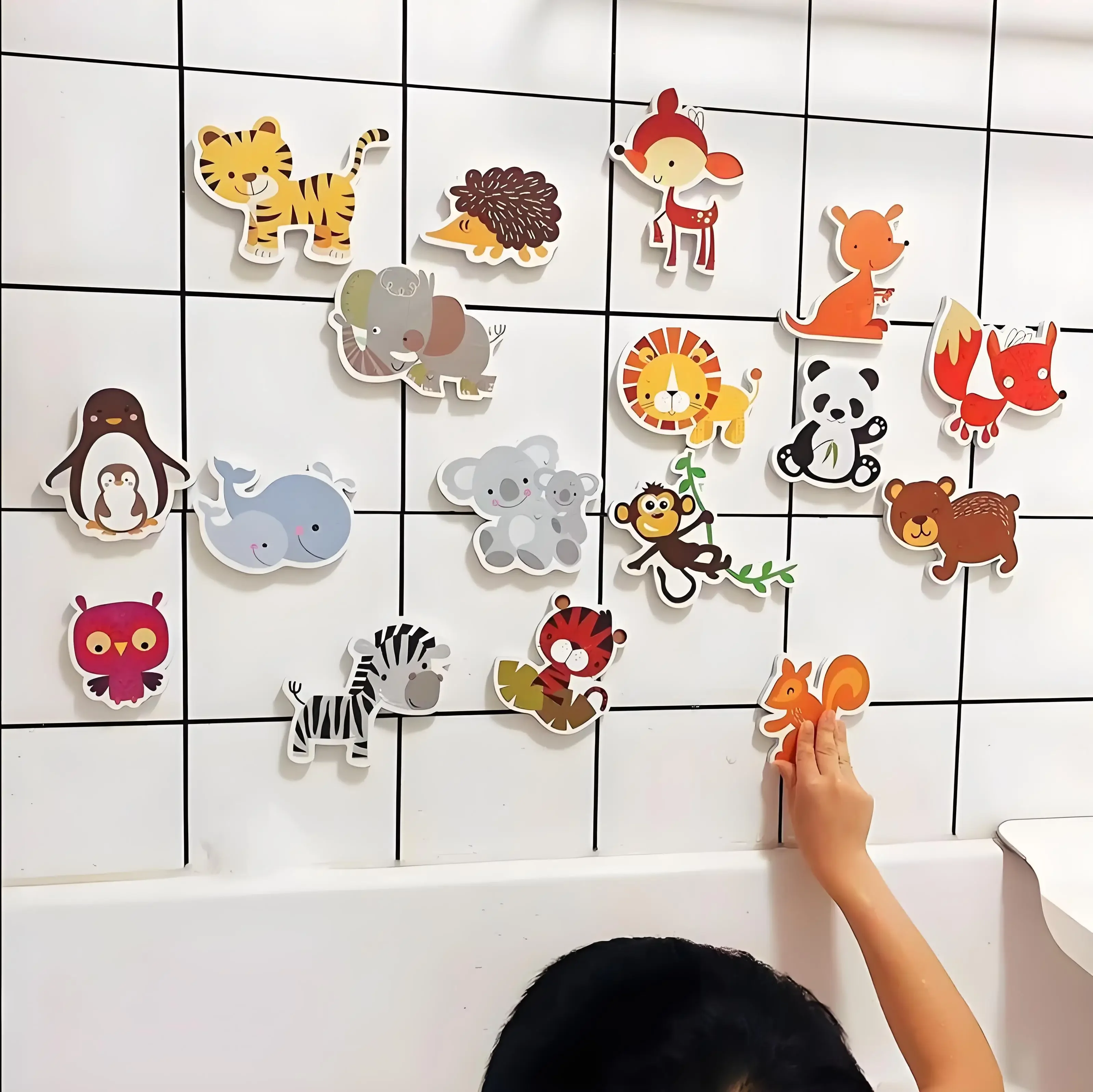 Children Bathroom Toy Safety EVA Cognitive Floating Water Toys Educational Baby Bath Toy Animal Set For Kid Boys Girls 1 2 3 4 Y