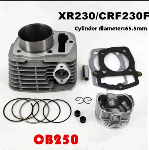 high quality motocycle 65.5mm 235cc Cylinder Bore Kit fit for Loncin ZongShen CB250 XR230 CRF230F SL230 1997-2008 165FMM