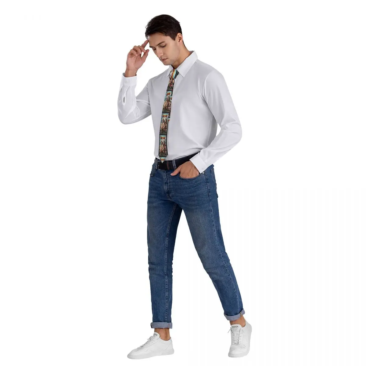 Corbata Jumanji para hombre Seda Poliéster 8 cm Corbatas Accesorios de boda Corbata Gravatas clásicas